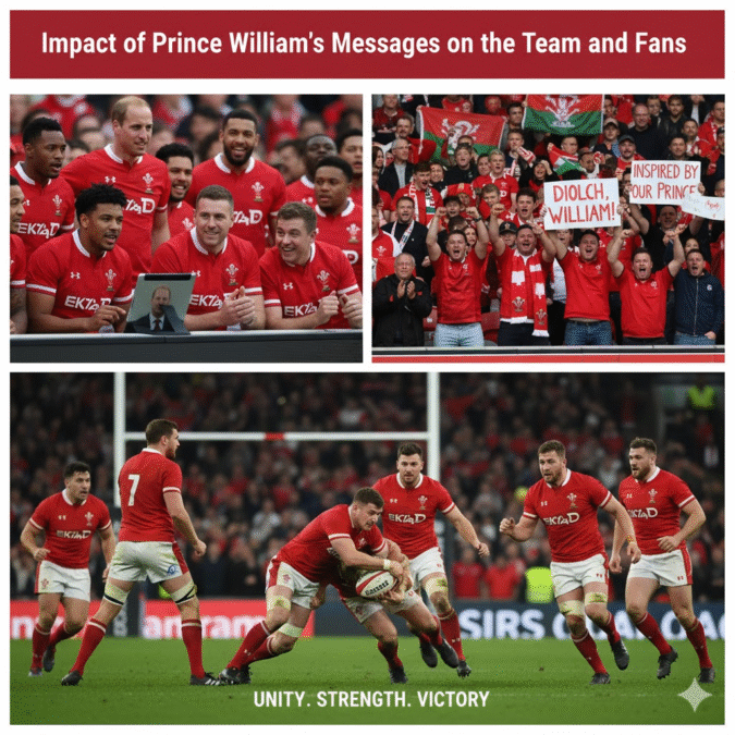prince william wales rugby message prince william wales rugby message