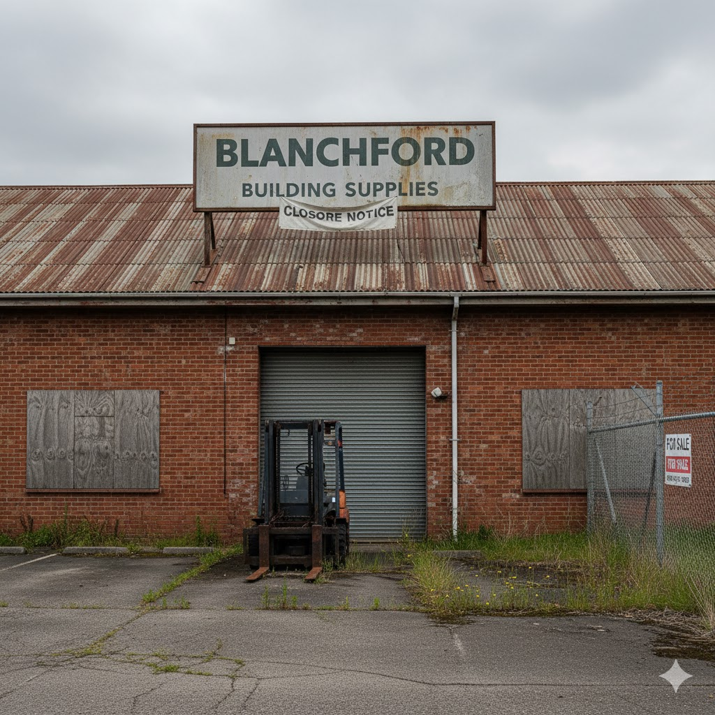 Blanchford Building Supplies Closure: Shock Shutdown After 87 Years in Business