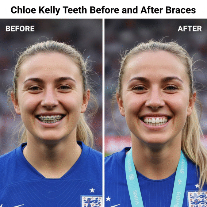 chloe kelly teeth