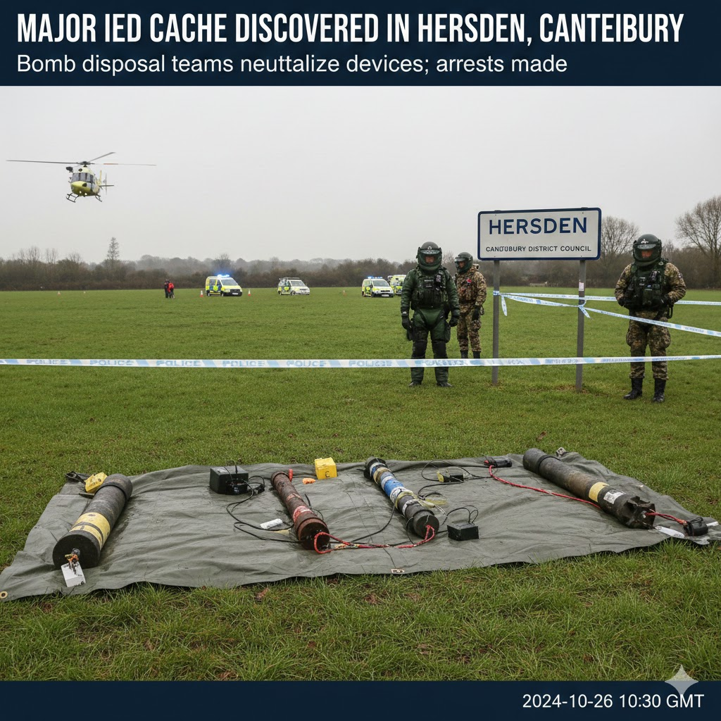 Ieds found hersden canterbury: Full Police Report, Bomb Squad Response & What Locals Need to Know