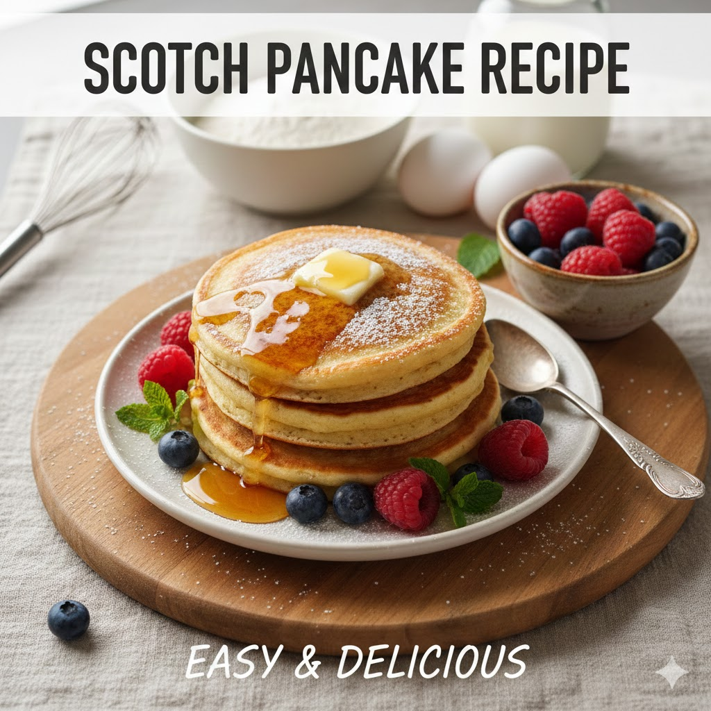 Scotch Pancake Recipe – Easy Fluffy Traditional Drop Scones for a Classic UK Breakfast