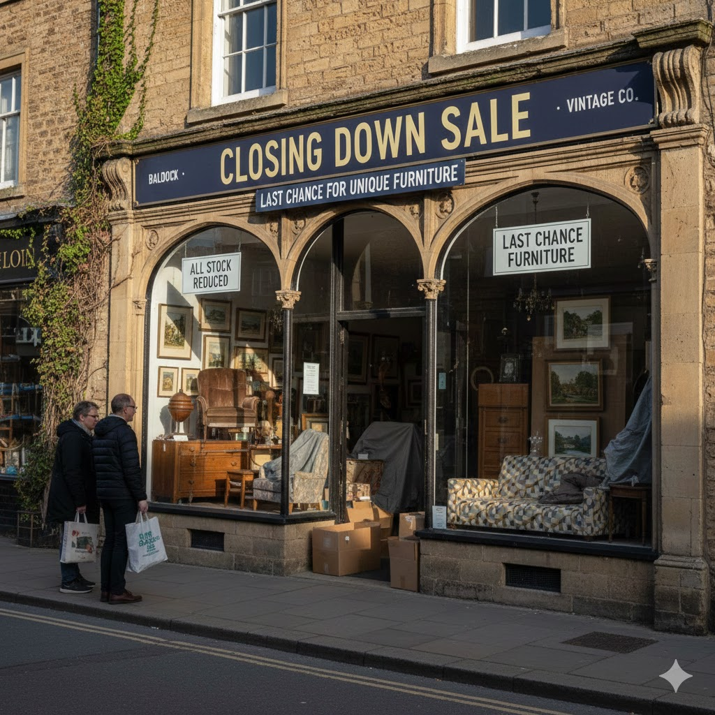 baldock furniture store vintage co closing