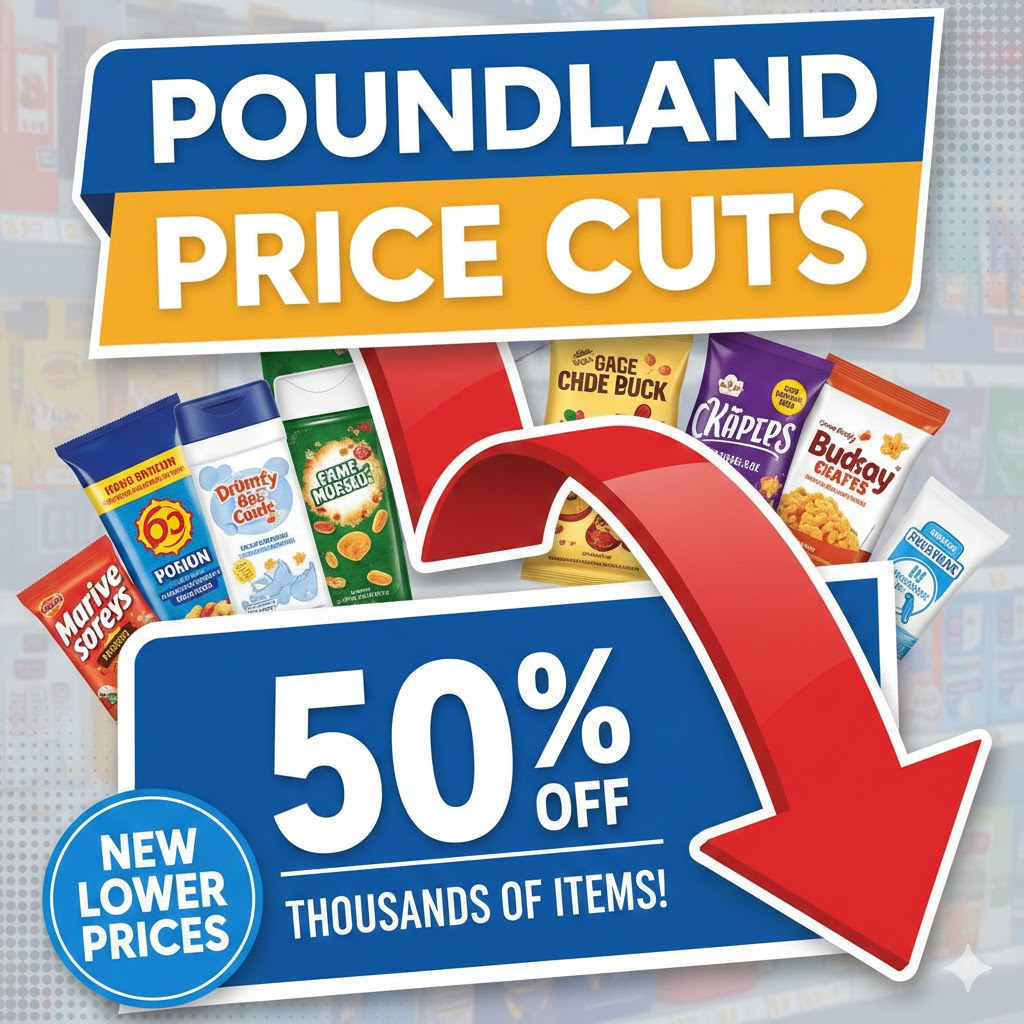 Poundland Price Cuts: Most Items Drop Back to £1 Across UK Stores
