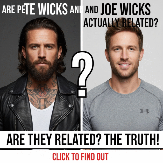 is pete wicks related to joe wicks
