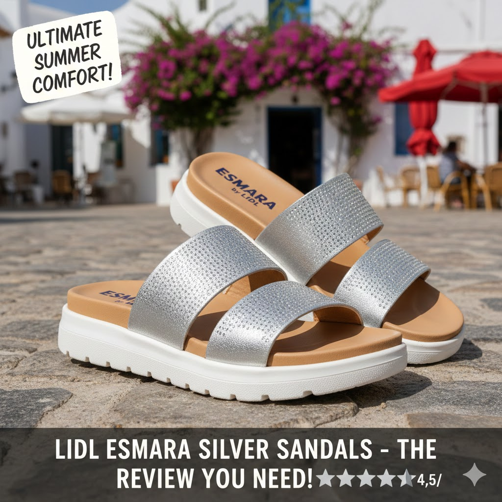lidl esmara silver sandals review